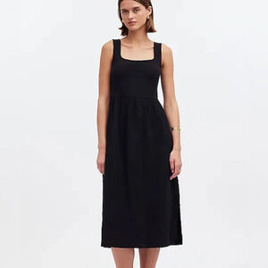 Madewell Black Knit Tank Midi Dress XXS